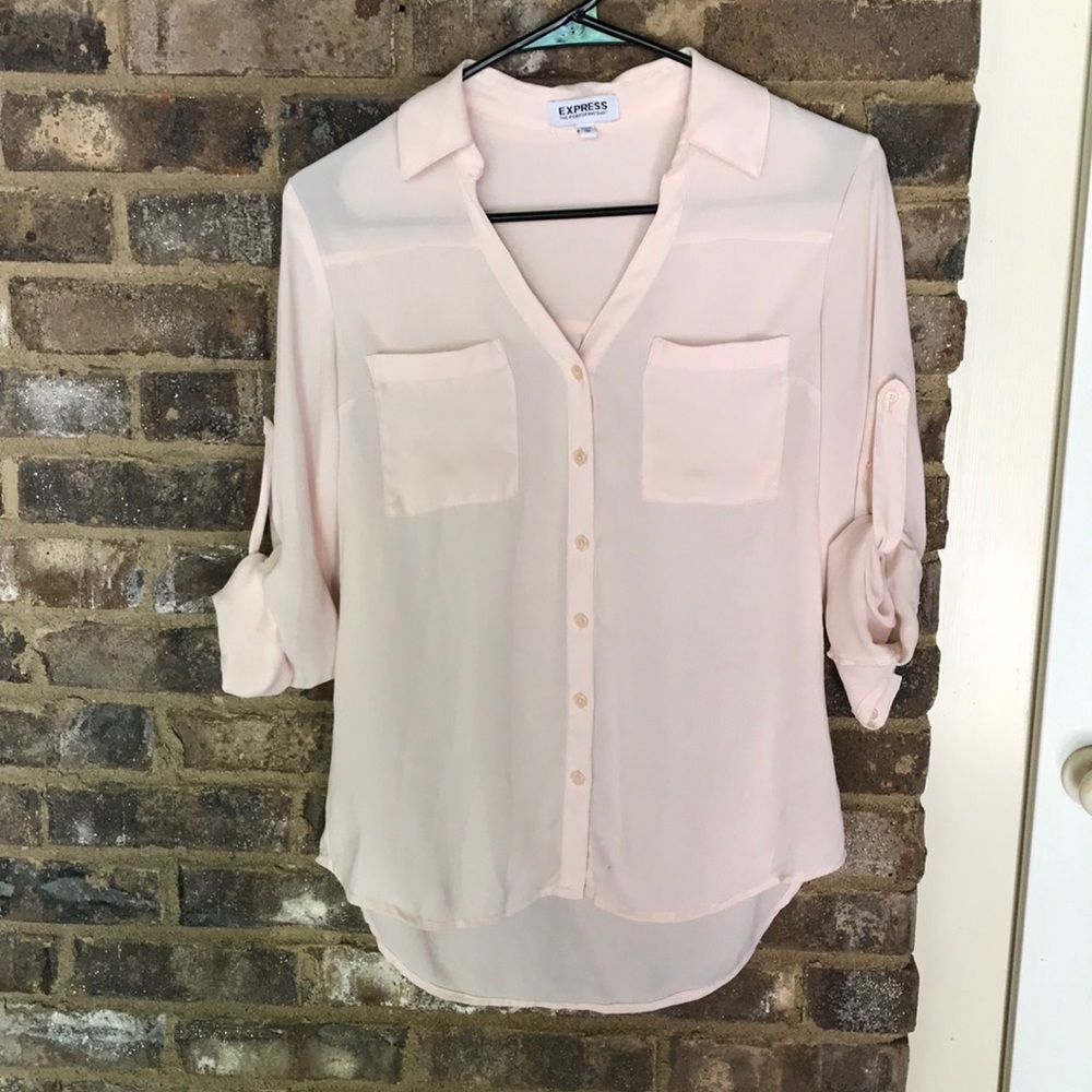 Express portofino top light pink XS